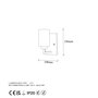 Opviq Lámpara de pared Hania - 13176 Blanco y Negro